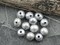 9mm Gray Peacock Large Hole Fresh Water Potatoe Pearls (8" Strand)